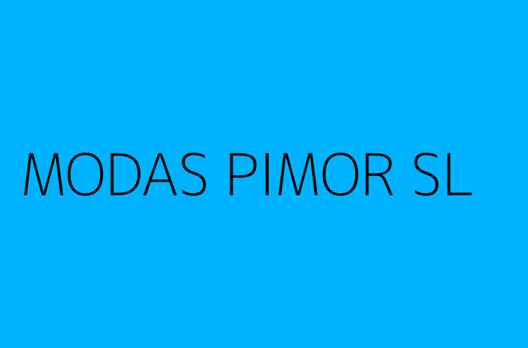 MODAS PIMOR SL